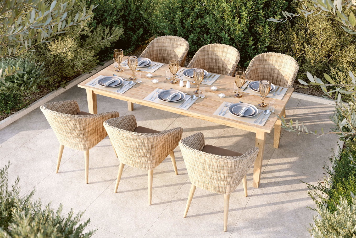 OUTFLEXX Borneo Essgruppe mit 6 Personen