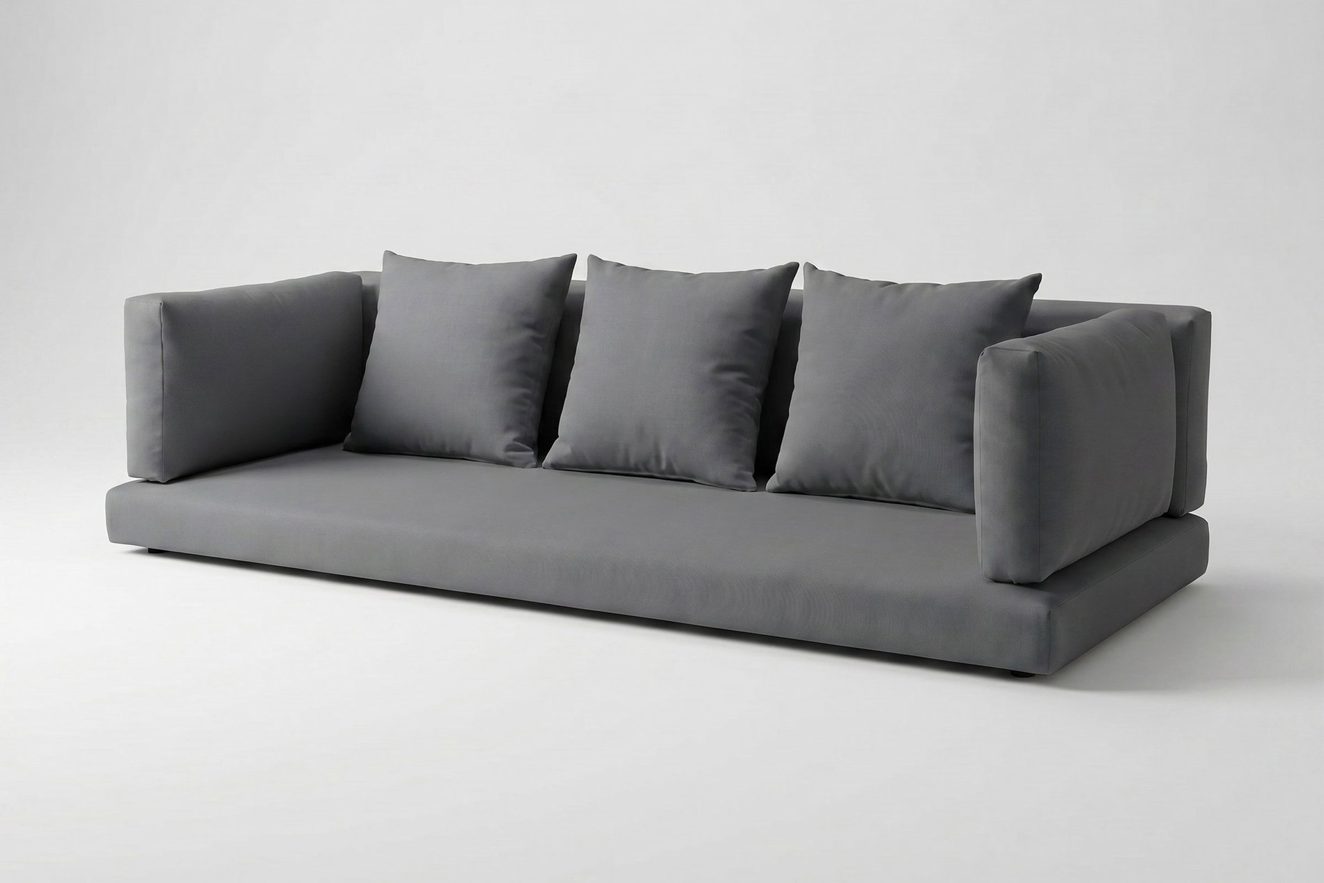 OUTFLEXX Auflagenset, 7-teilig, grau, für Dreisitzer-Sofa 2392-1 / 15734-1