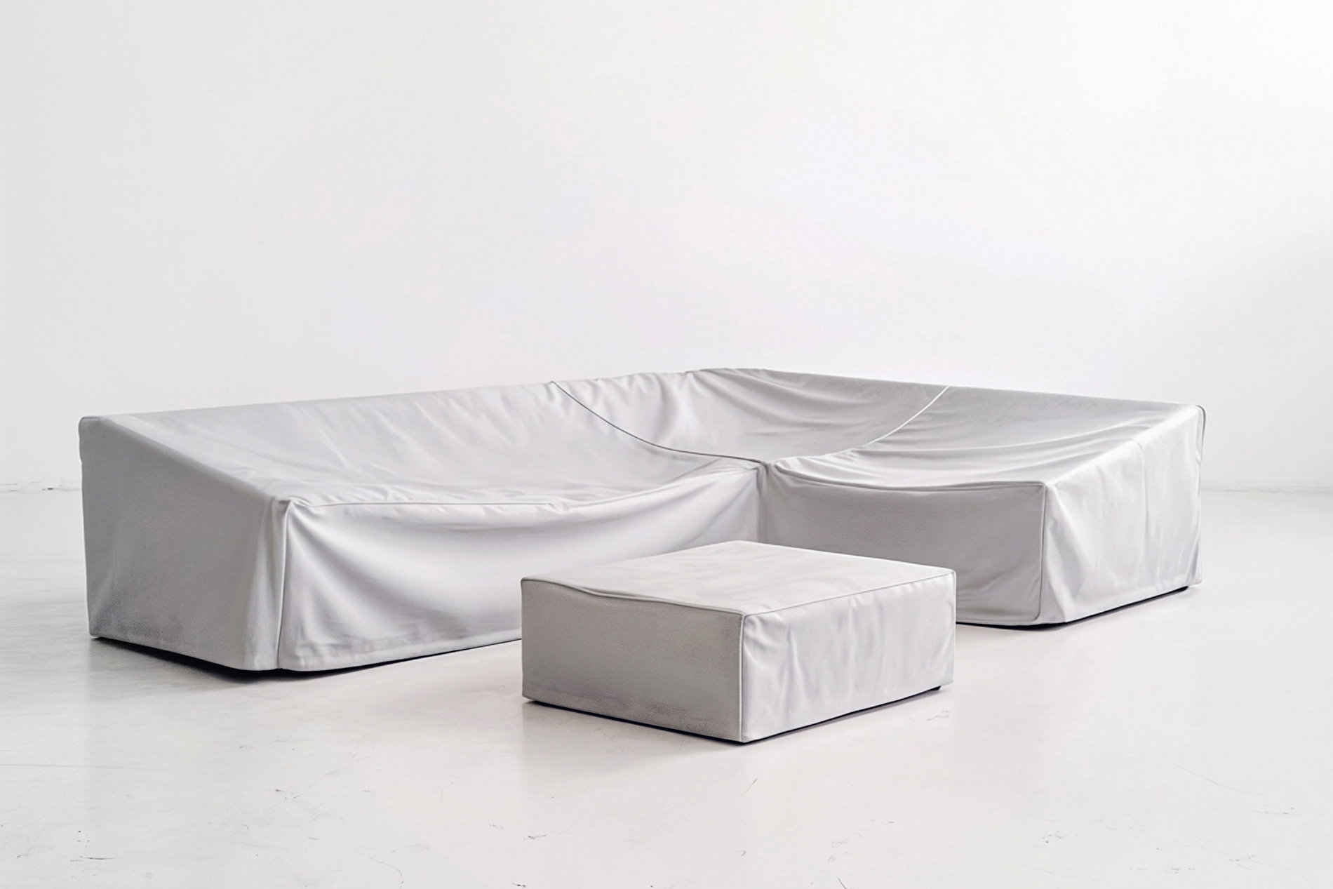 LOOKS by Wolfgang Joop Abdeckhauben-Set für Tempest Lounge XL, hellgrau, Polyester mit TPU-Beschichtung, UV50+, atmungsaktives Ripstop-Gewebe, doppelte Nähte mit Kordelzug LOOKS by Wolfgang Joop Abdeckhauben-Set für Tempest Lounge XL, hellgrau, Polyester mit TPU-Beschichtung, UV50+, atmungsaktives Ripstop-Gewebe, doppelte Nähte mit Kordelzug